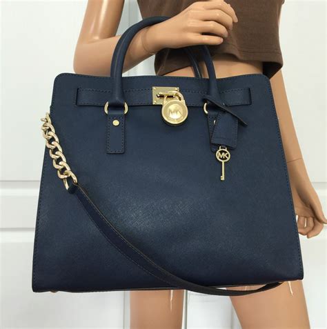 michael kors royal blue purses|Michael Kors navy shoulder purse.